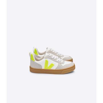 Veja V-10 CWL Tenisky Detske White/Mint | SK 852LIS